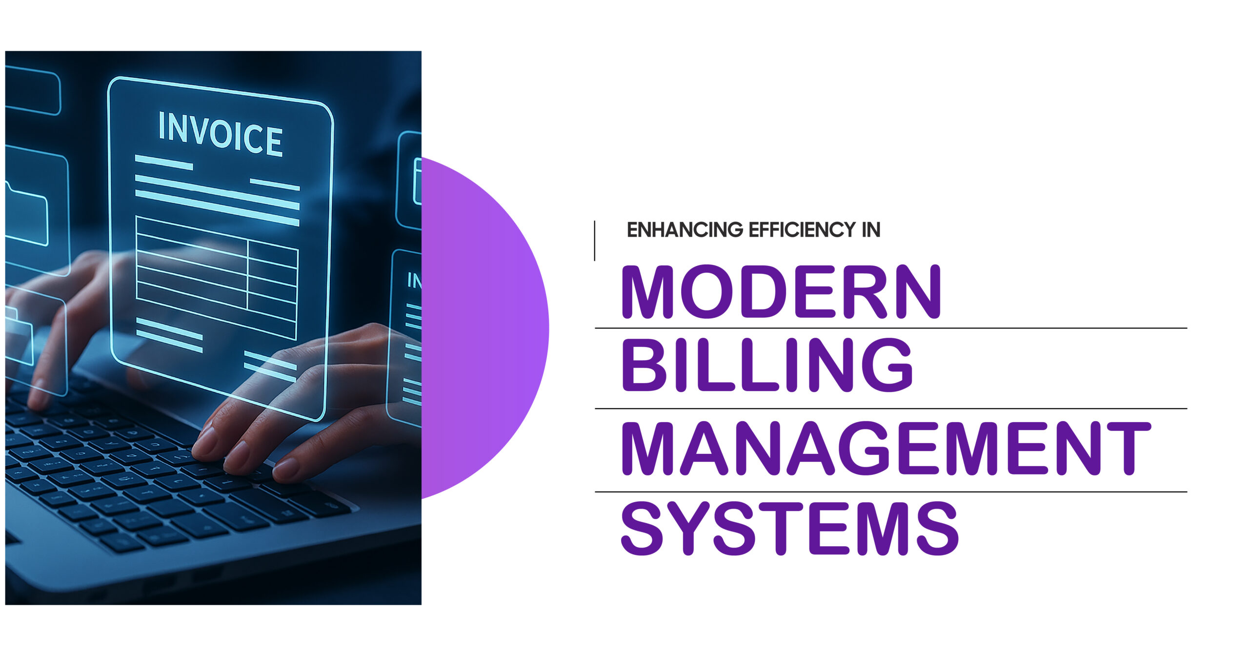 Modern billing management system on laptop, enhancing efficiency with digital invoice processing. Streamline your billing today!