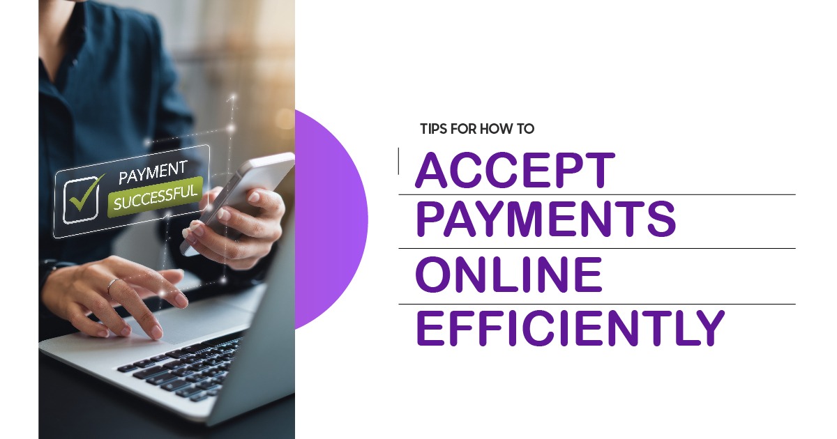 Business professional using a laptop and smartphone with a payment successful notification, representing efficient online payment processing.